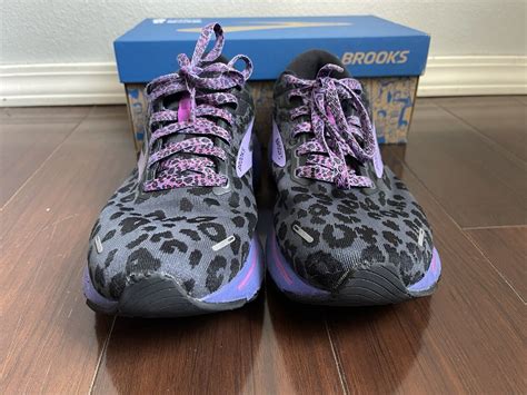 brooks purple cheetah ghost.